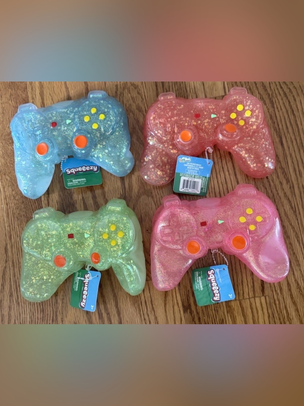Lot Of 4 Sunny Days New Glitter Squeeezy Controller * BRAND NEW*VIRAL*